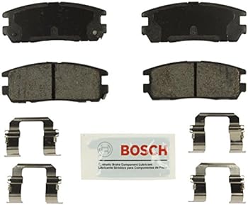 【中古】【輸入品・未使用】Bosch BE580H ブルーディスクブレーキパッドセット ハードウェア付き 1992～04 アキュラ ホンダ 三菱SUV用 - リア用