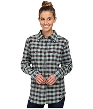 【中古】【輸入品・未使用】Carhartt(カーハート) レディース ハミルトン ストレッチ フランネル フロントボタンシャツ US サイズ: S カラー: グレイ
