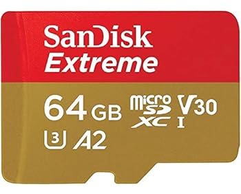 【中古】【輸入品・未使用】Sandisk 64GB Extreme microSDXC U3/Class 10