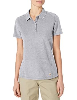 【中古】【輸入品・未使用】CarharttレディースContractor 's Short Sleeve Workポロ US サイズ: S カラー: グレイ