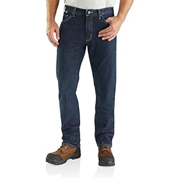 【中古】【輸入品・未使用】Carhartt メンズ 耐炎 頑丈 フレックスジーンズ リラックスフィット US サイズ: 32W x 32L カラー: ブルー