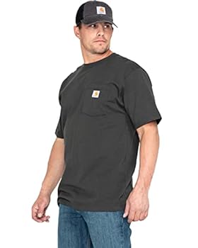 【中古】【輸入品・未使用】Carhartt Men's Big K87 Workwear Short Sleeve T-Shirt (Regular and Big & Tall Sizes), peat, X-Large/Tall｜スカイマーケットプラス