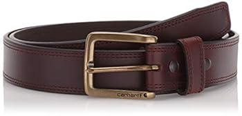 【中古】【輸入品・未使用】Carhartt Hamilton Men's Leather Belt CH-22504 Brown 46