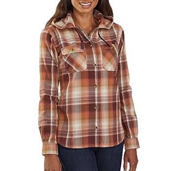 【中古】【輸入品・未使用】Carhartt Women's Beartooth Hooded Flannel Shirt｜スカイマーケットプラス