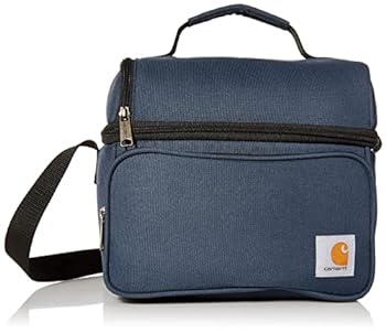 【中古】【輸入品・未使用】Carhartt Deluxe Dual Compartment Insulated Lunch Cooler Bag, Navy