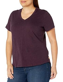 【中古】【輸入品・未使用】Carhartt Women's Relaxed Fit Midweight Short-Sleeve V-Neck T-Shirt, Fudge Heather, X