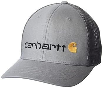 【中古】【輸入品・未使用】Carhartt メンズ Rugged Flex フィットキャンバスメッシュバックグラフィックキャップ, アスファルト, Medium-Large