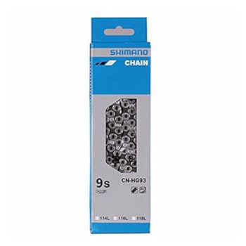 【中古】【輸入品・未使用】New Shimano HG93 9 Speed Chain (XT) Silver|スカイマーケットプラス