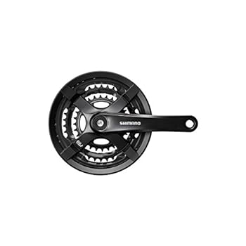 【中古】【輸入品・未使用】シマノ Tourney - FC-TY501 マウンテンバイク用クランクセット 175MM, 48X38X28T W/CG ブラック