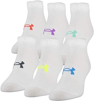 【中古】【インポート品・未当て嵌める】Under Armour Women\u0027s Essential Low Cut Socks, 6-Pairs, White, Shoe Size: Womens 6-9