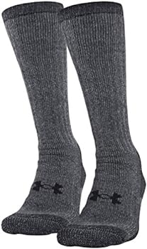 【中古】【インポート品・未当て嵌める】Under Armour Adult Hitch Coldgear Boot Socks, 2-Pairs , Pitch Gray/Black , Large