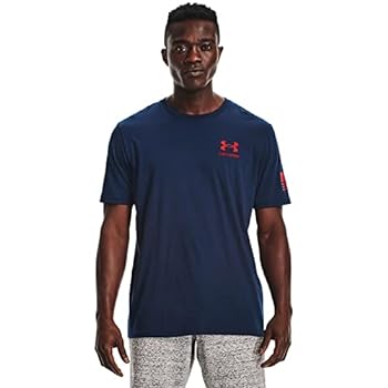 【中古】【輸入品・未使用】Under Armour Men's New Freedom Flag T-Shirt , Academy Blue (409)/Red , Small｜スカイマーケットプラス