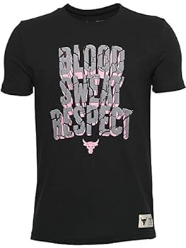 【中古】【インポート品・未当てはめる】Under Armour Boys (8-20) Project Rock Blood Sweat Respect Short Sleeve Athletic T Shirt (Large, Black)