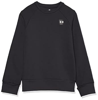 【中古】【輸入品・未使用】[アンダーアーマー] トレーニングフリース UAライバルフリース クルー ボーイズ Black / / Onyx White YM