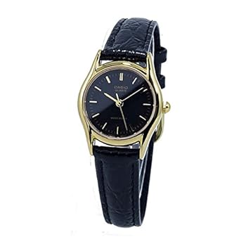 【中古】【輸入品・未使用】ブラック レディース アナログ カジュアル クォーツ Casio 時計 STANDARD 海外出荷 LTP-1094Q-1A