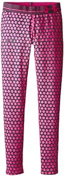 【中古】【輸入品・未使用】Under Armour Girls' HeatGear Armour Printed Legging, Asphalt Heather /Steel, Youth X-Large