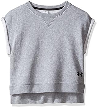 【中古】【輸入品・未使用】ガールズUA Favorite Fleeceクルーネックトップ S グレー