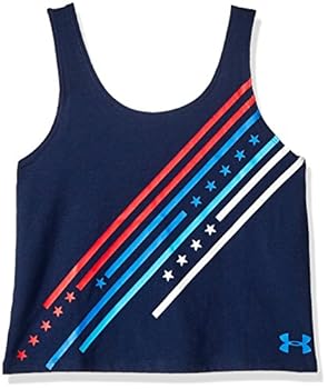 【中古】【輸入品・未使用】Under Armour ガールズ アメリカーナ ライジング スタータンク Youth X-Small ブルー