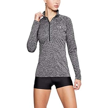 【中古】【インポート品・未当て嵌める】UNDER ARMOUR womens Tech Twist ? Zip Long Sleeve Pullover, Black (001)/Metallic Silver, XX-Large