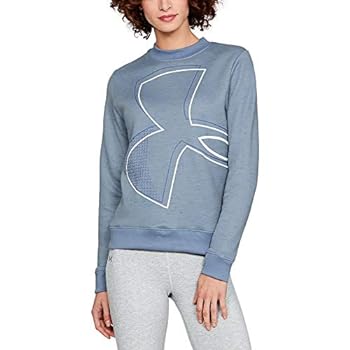 【中古】【輸入品・未使用】Under Armour Women's Synthetic Fleece Crew Logo, Washed Blue (420)/White, X-Small|スカイマーケットプラス