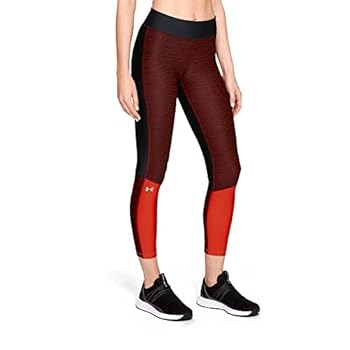 【中古】【輸入品・未使用】Under Armour Women's Heatgear Armour Jacquard Ankle Crop, Black (002)/Metallic Silver, X-Small 13,839円