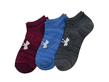 【中古】【輸入品・未使用】Under Armour Women's NO Show Training Socks, (Blue, Pink) Medium 7 - 10.5