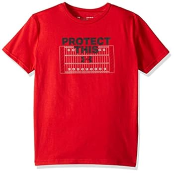 【中古】【輸入品・未使用】Under Armour ボーイズ Protect This Tシャツ X-Small レッド