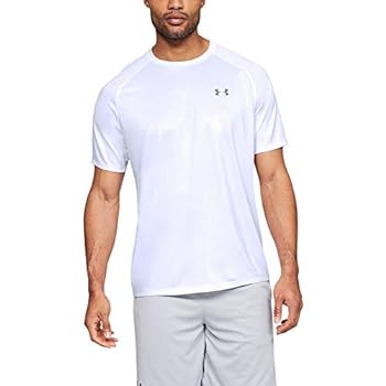 【中古】【輸入品・未使用】Under Armour メンズ テックプリント 2.0 半袖Tシャツ S ホワイト