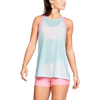 【中古】【インポート品・未当て嵌める】Under Armour UA Threadborne High Neck LG Fuse Teal