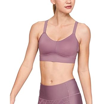 【中古】【インポート品・未当て嵌める】Under Armour Breathelux ミッドブラ 黒いこと/サクラ色 シャイニーメタリック L
