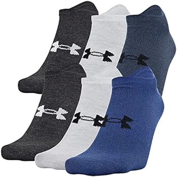 【中古】【輸入品・未使用】Under Armour(アンダーアーマー) 大人用 エッセンシャル ライト ノーショウソックス 6足組 Shoe Size: 8-12｜スカイマーケットプラス