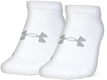 【中古】【インポート品・未当て嵌める】Under Armour トレインノーショーソックス 2足組 Shoe Size: Mens 8-12, Womens 9-12 白いこと