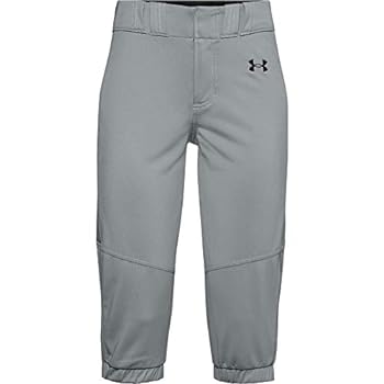 【中古】【輸入品・未使用】Under Armour Girls' Softball Pants , Baseball Gray (075)/Black , Youth Large