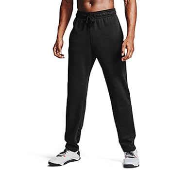 【中古】【輸入品・未使用】Under Armour Men's Rival Fleece Pants , Black (001)/Onyx White , 4X-Large Tall