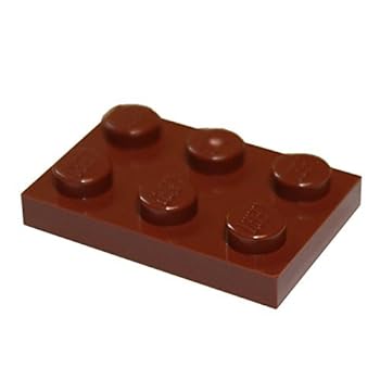【中古】【インポート品・未当て嵌める】LEGO Reddish Brown 2x3 Plate x100