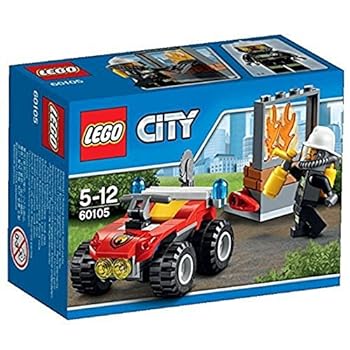 【中古】【インポート品・未当て嵌める】レゴ シティ オフロード消防自動車 60105