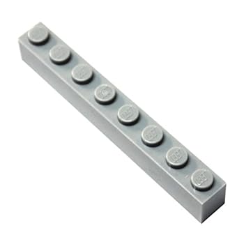 【中古】【インポート品・未当て嵌める】(c. 20 Pieces, Light Gray) - LEGO Parts and Pieces: Light Grey (Medium Stone Grey) 1x8 Brick x20