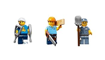 【中古】【輸入品・未使用】LEGO Janitor、Builder、およびGuy With CrutchesミニフィギュアLego Figures