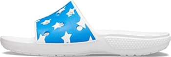 【中古】【輸入品・未使用】Crocs クラシック アメリカ国旗 スライド US サイズ: 6 Women/4 Men