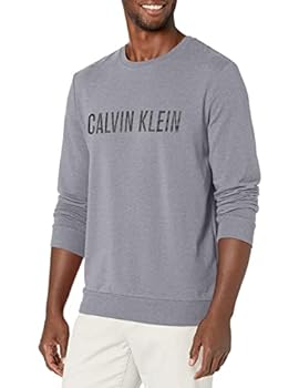 【中古】【インポート品・未当て嵌める】Calvin Klein Men\u0027s Intense Power Lounge Long Sleeve Sweatshirt, Storm Heather, L