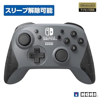 【中古】【良い】【任天堂ライセンス商品】ワイヤレスホリパッド for Nintendo Switch グレー【Ｎｉｎｔｅｎｄｏ Ｓｗｉｔｃｈ対応】