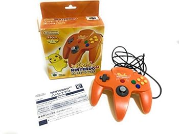 【中古】【良い】ピカチュウN64コントローラ オレンジ N64