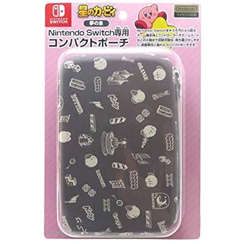 【中古】【良い】NINTENDO SWITCH専用 コンパクトポーチ 星のカービィ グレー