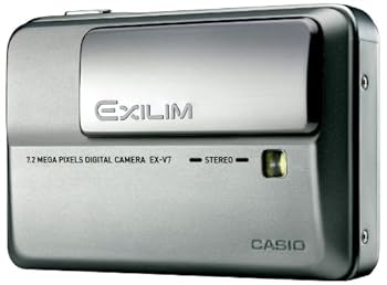 【中古】【似つかわしい】CASIO デジタル写真機 EXILIM (エクシリム) Hi-ZOOM EX-V7SR しろがね色