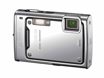 【中古】【好いたらしい】OLYMPUS 雨合羽デジタル写真機 μ1030SW (ミュー) 金属元素しろがね色 μ1030SW SLV