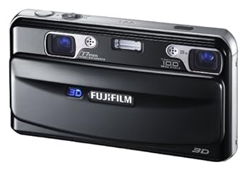 【中古】【良い】FUJIFILM 3Dカメラ FinePix REAL ブラック F FX-3D W1｜スカイマーケットプラス
