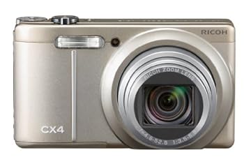 【中古】【良い】RICOH デジタルカメラ CX4 シャンパンシルバー CX4CH 1000万画素裏面照射CMOS 光学10.7倍ズーム 広角28mm 3.0型液晶 高速連写