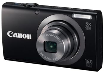 【中古】【良い】Canon デジタルカメラ PowerShot A2300 ブラック 光学5倍ズーム 約1600万画素 PSA2300(BK)