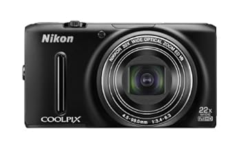 【中古】【良い】Nikon デジタルカメラ COOLPIX S9500 光学22倍ズーム Wi-Fi対応 マットブラック S9500BK