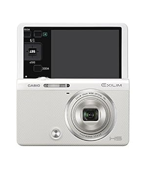 【中古】【似つかわしい】CASIO デジタル写真機 EXILIM EX-ZR50WE 1610万絵素 自分自身撮りチルト液晶 メイクアップトリプルショット 白いこと